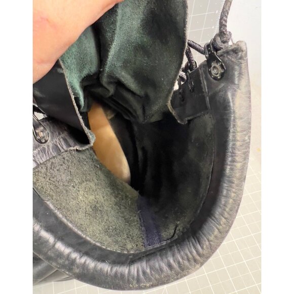 Vintage US Army Combat Jump Boots Lug Sole Men’s 9 Wide (EE) 1980’s Leather - Picture 7 of 9